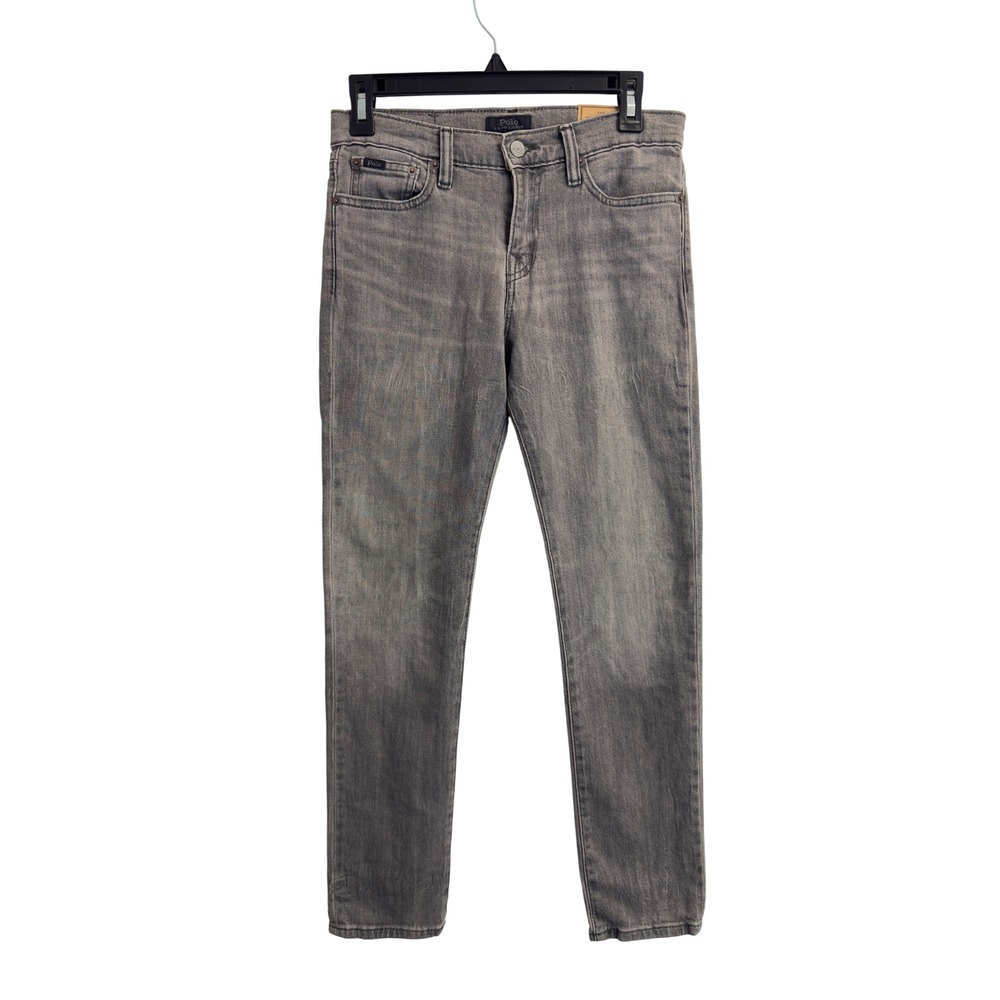 NEW Polo Ralph Lauren Kids Size 14 Grey Eldridge Skinny Jeans 28X28